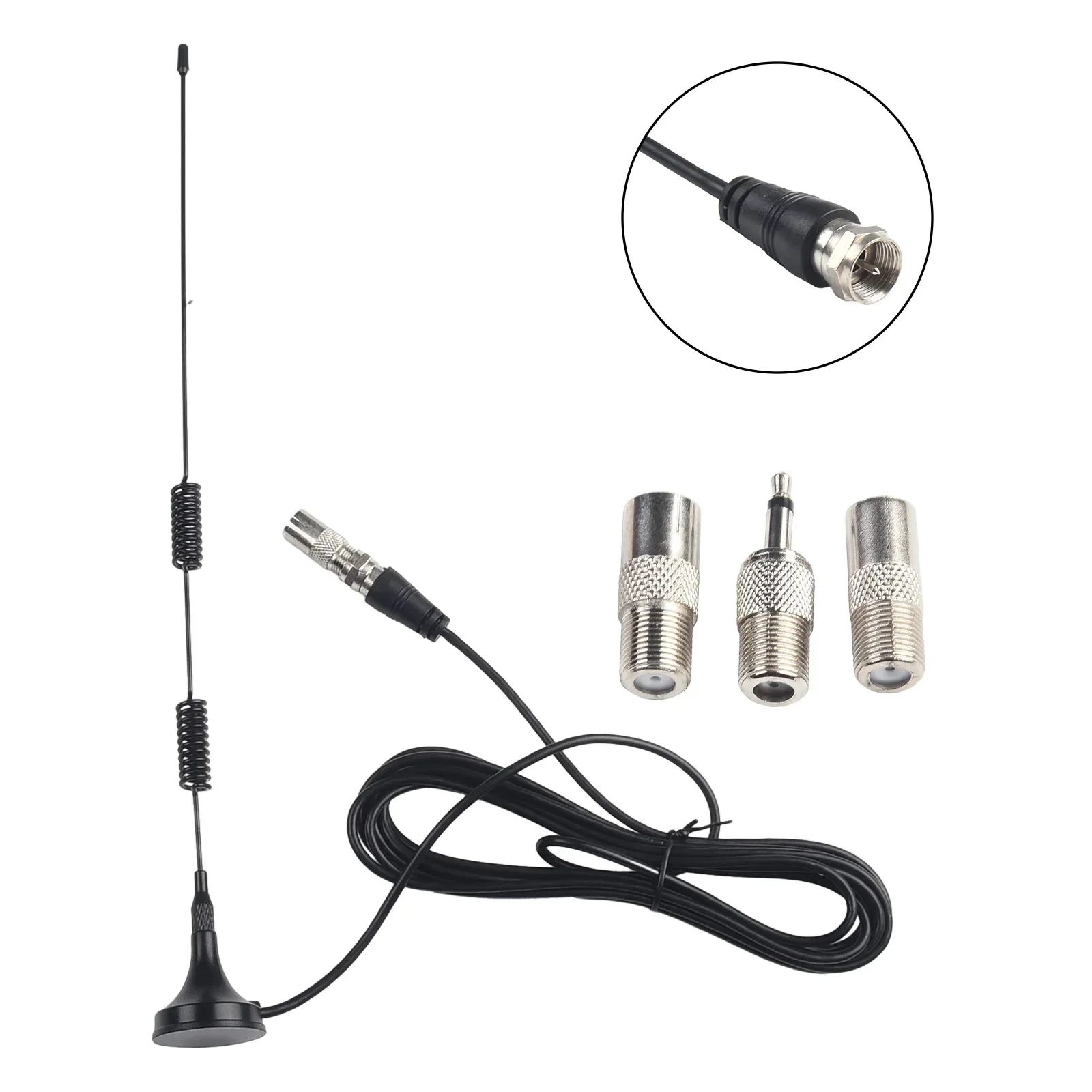 Verbeter de stereo-ontvangst met DAB FM-antenne voor binnen, magnetische basismontage, compatibel met AV-audio-videosystemen