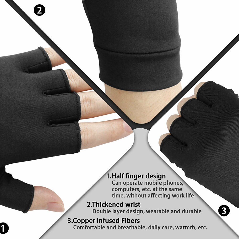 Copper Compression Arthritis Gloves High Copper Infused Compression Gloves Pain Relief and Healing for Arthritis