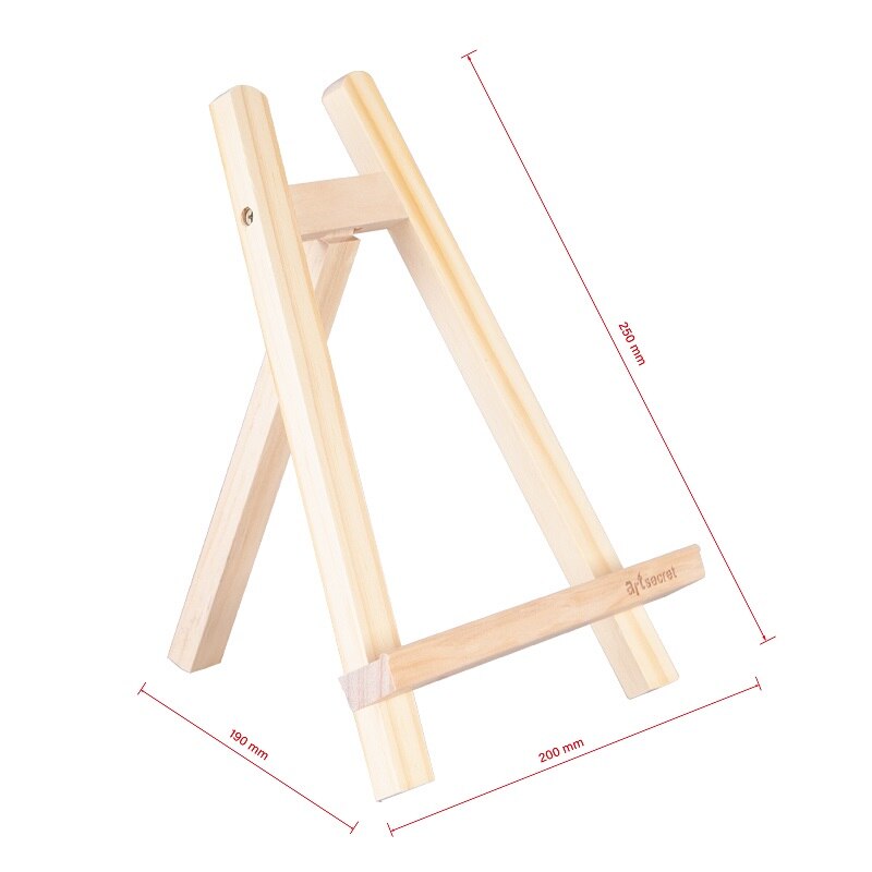SWE120 Mini Table Wood Easel For Artist Easel Painting Craft Exhibition Display Shelf Holder Studio Decoration Art Supplier: SWE120 Varnish