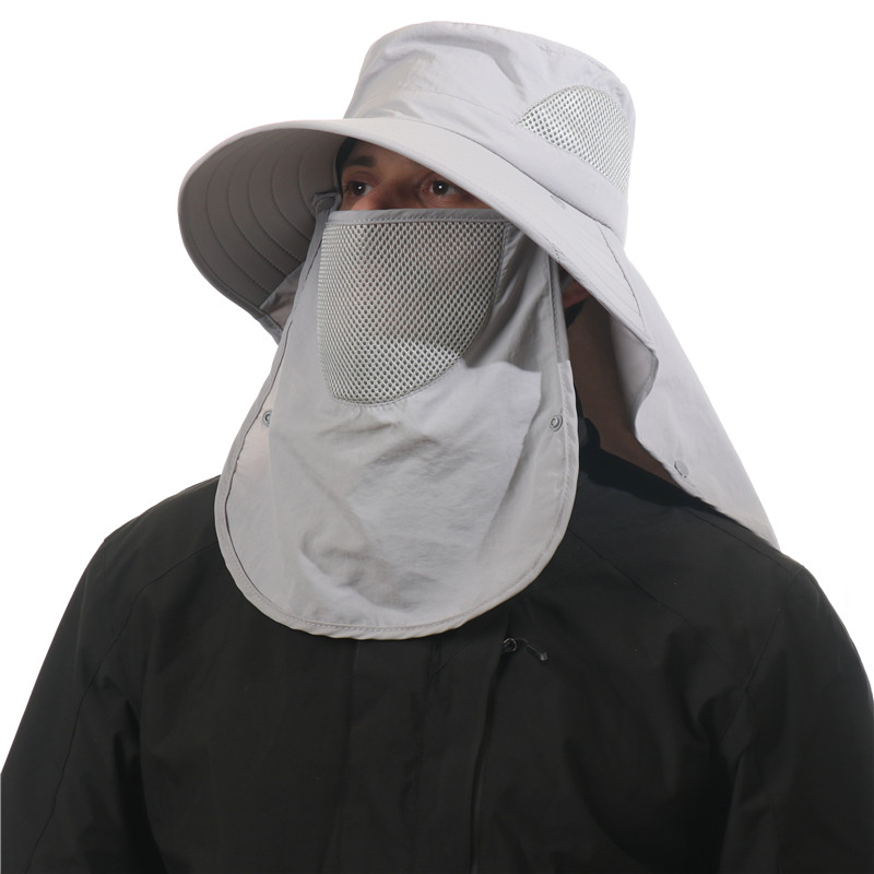 CAMOLAND Women Men Waterproof Bucket Hats With Neck Flap Summer UV Protection Sun Hat Male Breathable Fishing Hiking Caps