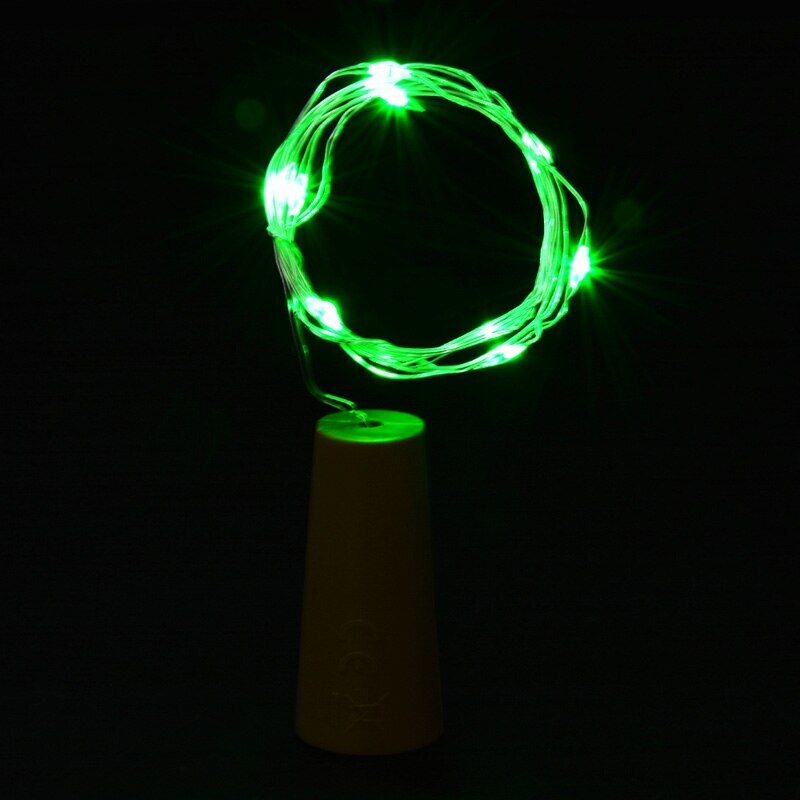 1M/2M/5M/10M/20M Koper Zilver Draad Led String Fairy verlichting Verlichting Voor Kerstboom Garland Wedding Party Decoratie: green light / 1M 10 LED