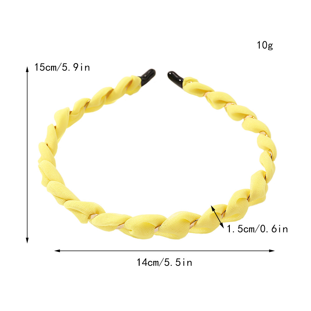 Diademas de Organza para mujer, bandas de aro para el pelo tejidas cruzadas, de Corea, diadema de Metal de Seda brillante, accesorios para el cabello para niñas, turbante