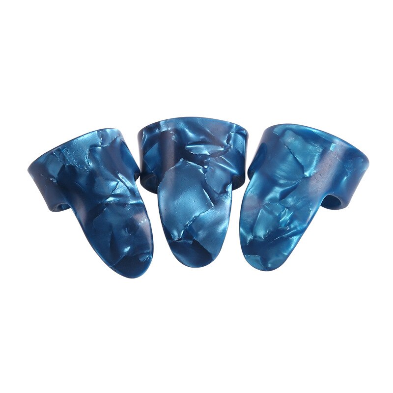 1/3 Uds. Púas de guitarra para dedo pulgar, mediador de celuloide, púas para guitarra, bajo, guitarra acústica, accesorios para guitarra eléctrica: Transparente