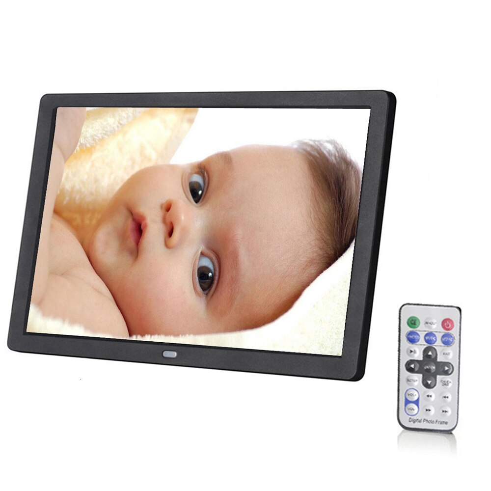 7 zoll Digitaler Foto Rahmen 8GB Led-hintergrundbeleuchtung Elektronische Album Bild Musik Video Porta Retrato Digital: Black 8 GB / EU Plug