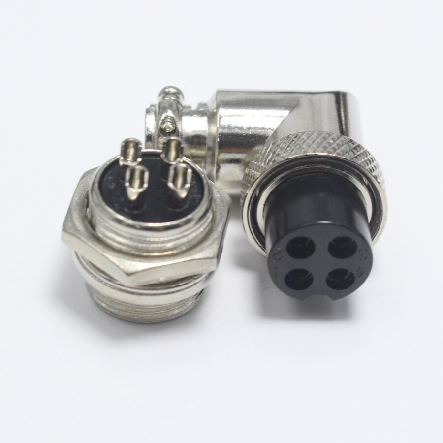 1Set GX16 90 Graden Haakse Xlr 16Mm Elleboog 2 3 4 5 6 7 8 9 Pin vrouwelijke Plug Mannelijke Chassis Mount Socket Luchtvaart Connector
