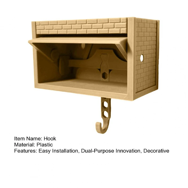 Fun Toy Key Storage Box Room Wall Decoration Garage Key Storage Rack With Door Opening Garage Key Hook Keychain