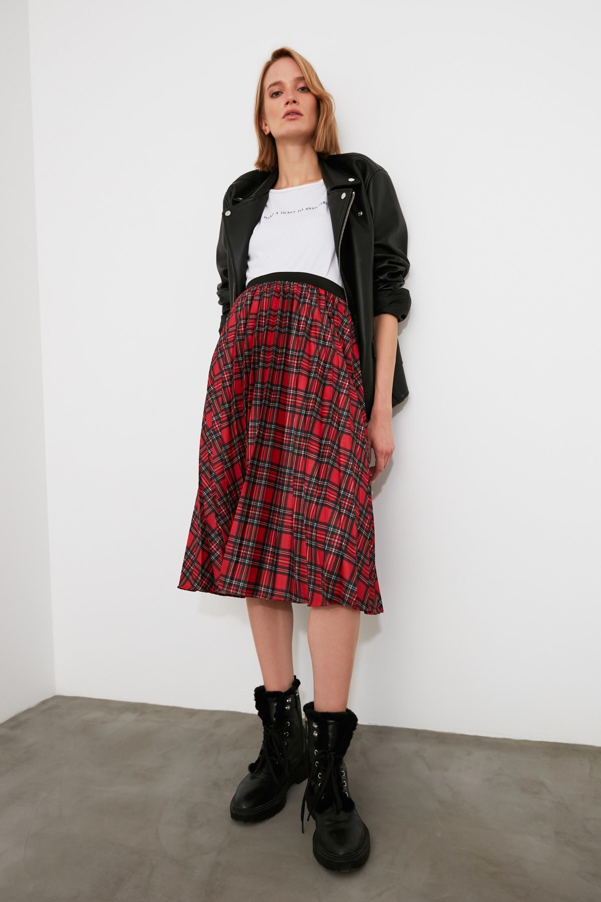 Trendyol Plaid Rok TWOAW21ET0532