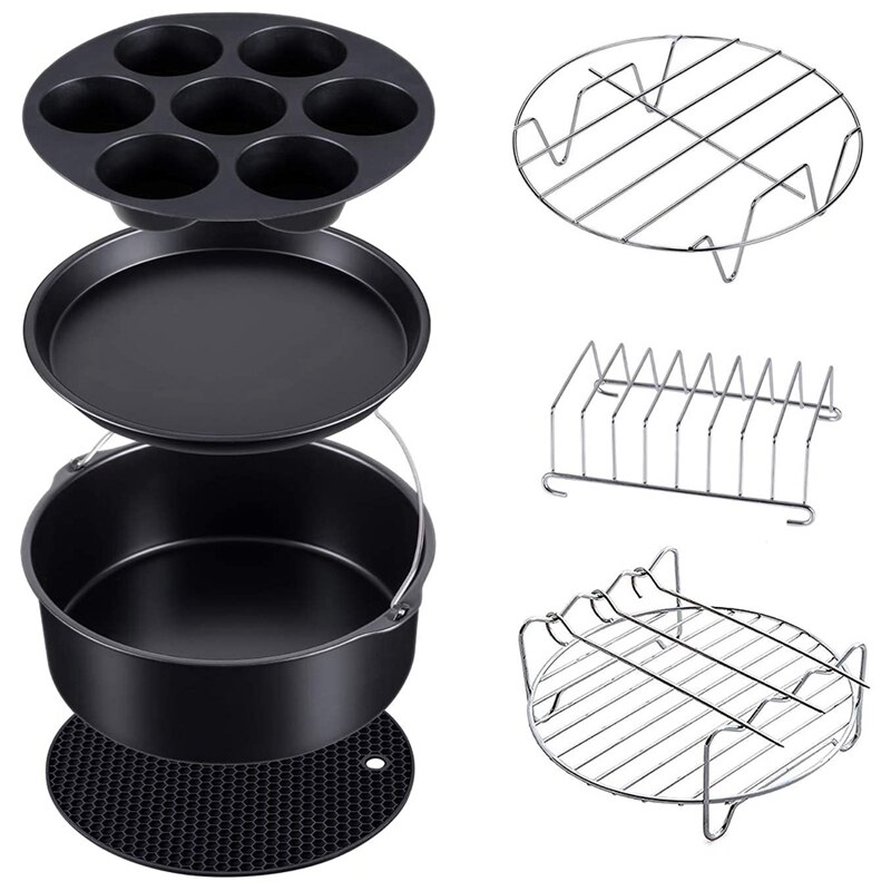 7 accessoires de cuisson autocuiseur, vapeur et friteuse à Air compatibles pour Ninja footdi 5 & 6.5 & 8 Qt OP101,OP301,OP302