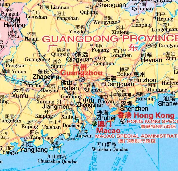 Papeterie d'apprentissage carte chinoise contraste chinois et anglais grande échelle claire et facile à lire grande taille pliable