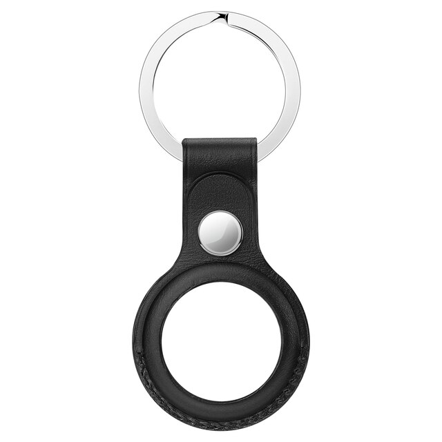 BOROFONE – housse de Protection en cuir pour étiquettes aériennes Apple, étui de luxe, antichoc, pour localisateur et traqueur: Black