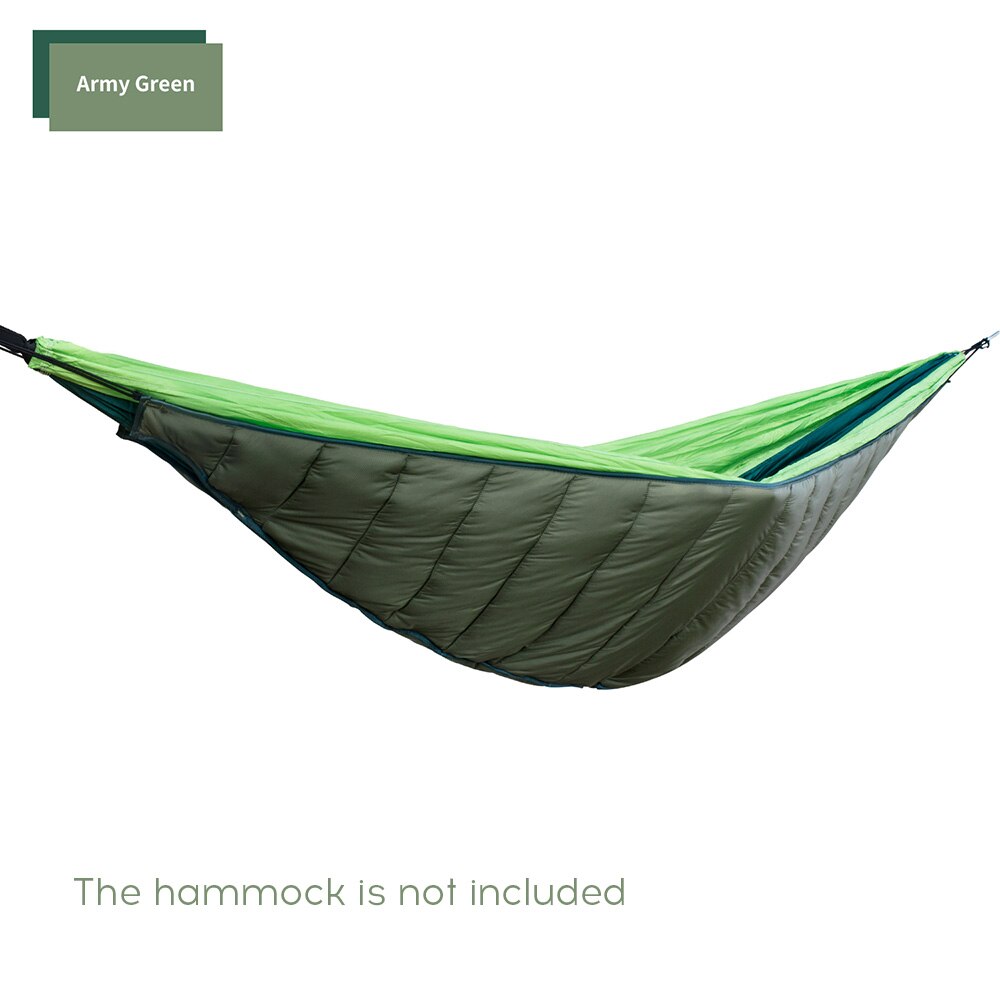 Hamaca de algodón ultraligero cubierta superior térmica bolsa de hamaca para dormir invierno cálido bajo manta de edredón hamaca algodón para exterior