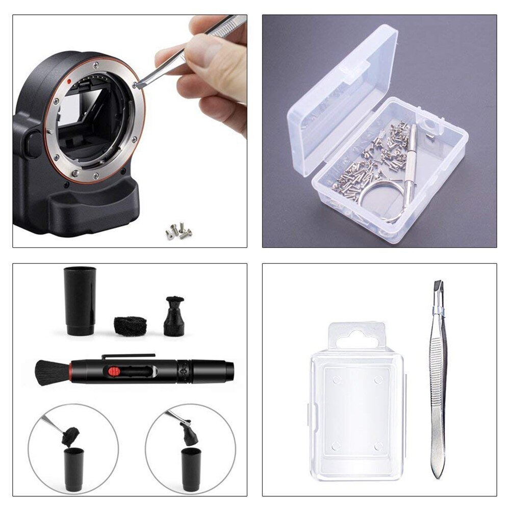 Camera Cleaning Kit Sensor Cleaning Kit with Air Blower Cleaning Swabs Cleaning Pen Cleaning Cloth for Most Camera Phone Laptop
