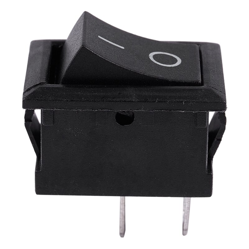 Interruptor de botón momentáneo de tapa redonda, accesorio sin tapa verde, AC 250V/3A y 10 Uds. 6A AC/250V 10A/125V, 2 terminales de soldadura de encendido/apagado, Mini barco R, 5 uds.