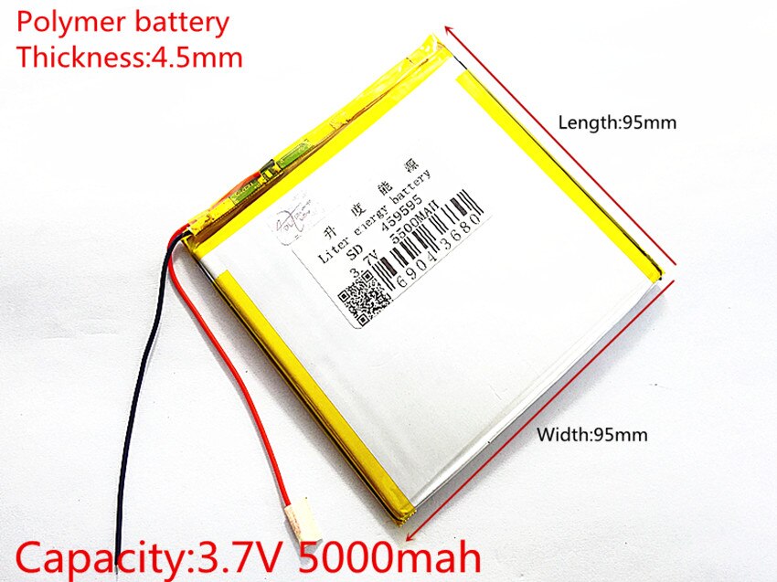 Teclast p85 4.5*95*95mm tablet batterij Polymeer batterij 3.7 V 5000 MAH 459595 voor tablet pc 7 inch 8 inch 9 inch