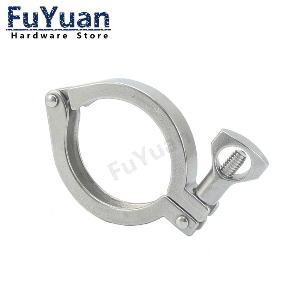1pcs 304 stainless steel precision casting quick-release clamp sanitary grade chuck end buckle quick-install joint pipe clamp