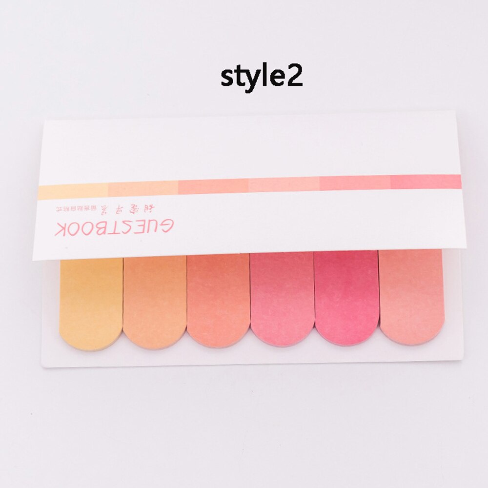 120 Pages Multicolor Memo Pad Index Notes Handbook Bookmark Label Planner Stickers Notepads Office School Supplies: style2
