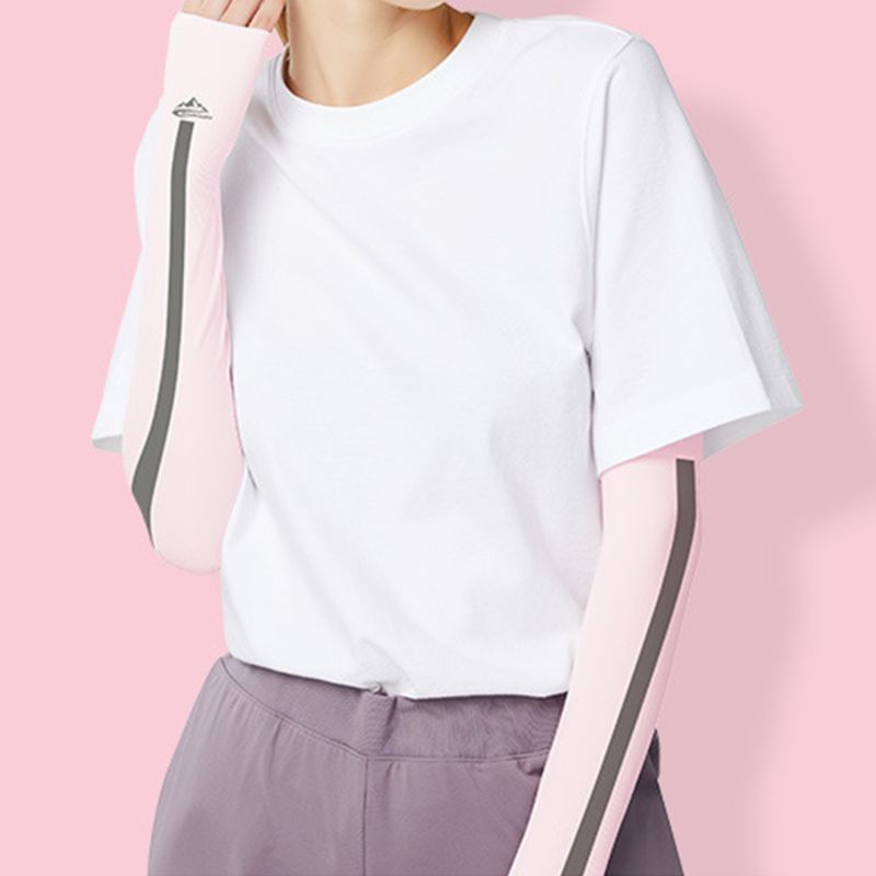 Unisex uv-bescherming met ice silk verkoelende armhoezen, upf 50 compressiehoes