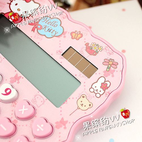 12 Digits Solar Cute Kitty Calculator Solar Clear Calculator With Pen And Notebook Calculated Calculadoras Learn Blessings