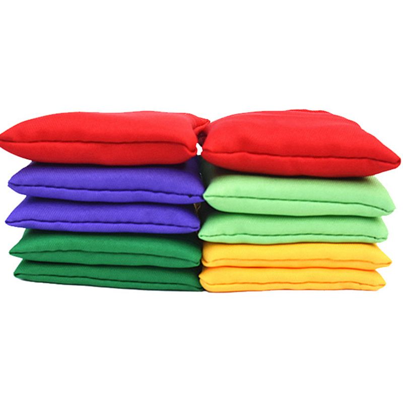 2pcs Nylon Bean Bags Fun Sports Outdoor Family Games Bean Bag Toss Carnival Toy Bean Bag Toss Game