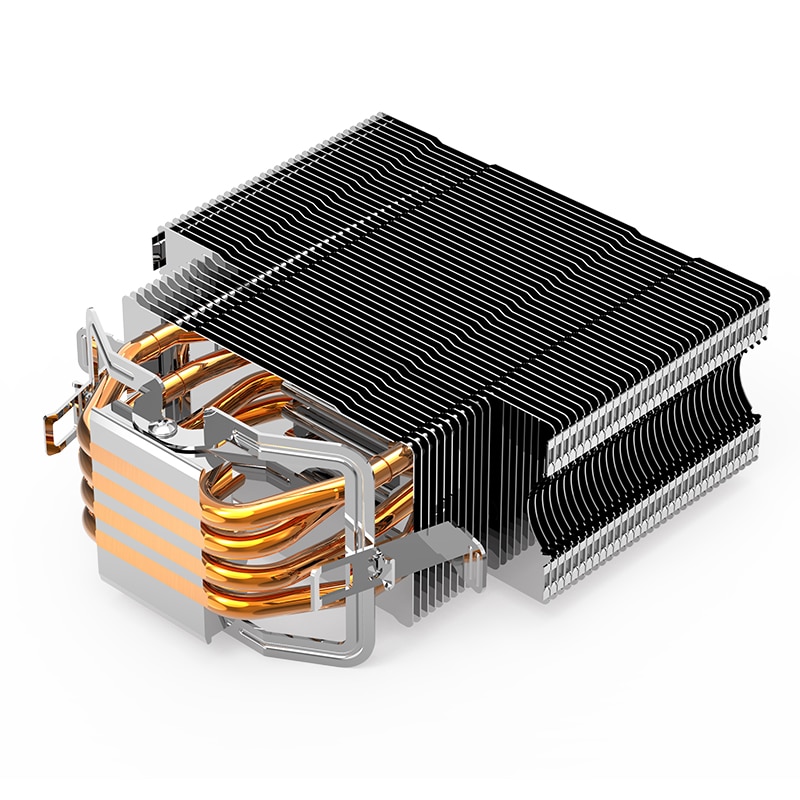 Aigo  e3 computerkasse cpu køler radiator aluminium 12v processor køler 4 heatpipes cpu køler køleventilator til intel  am2/am3/am4