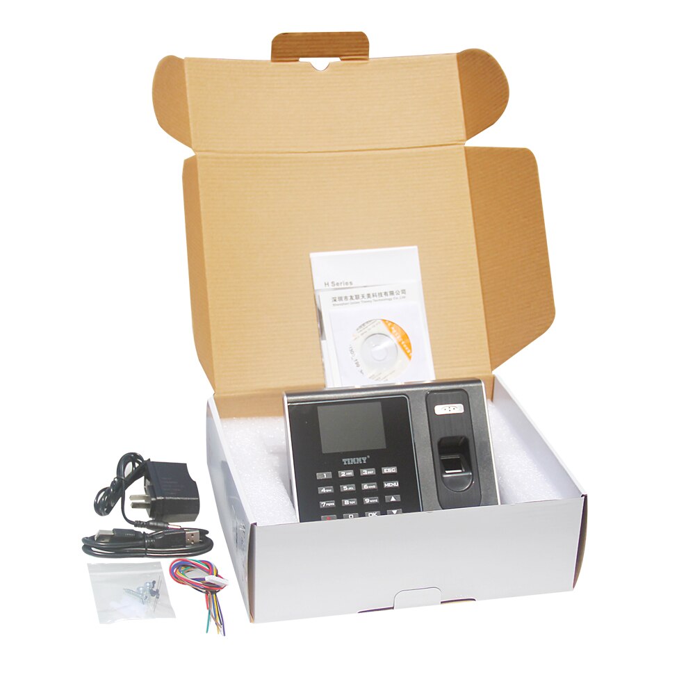 2.8" screen Fingerprint Biometric Attendance System Time Clock Employee Control Machine Electronic Device TCP/IP Network