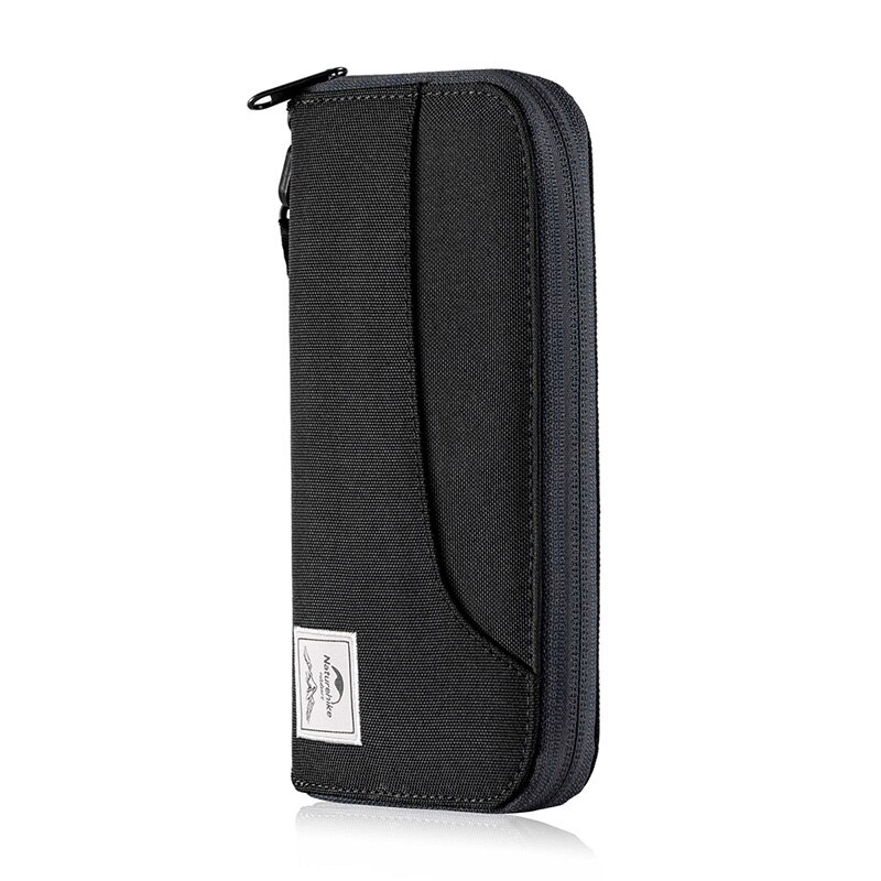 Naturehike Rfid Paspoort Reizen Portemonnee Rfid Paspoort Portemonnee Waterdichte Passport Case Paspoort Organizer Met Rits: Black