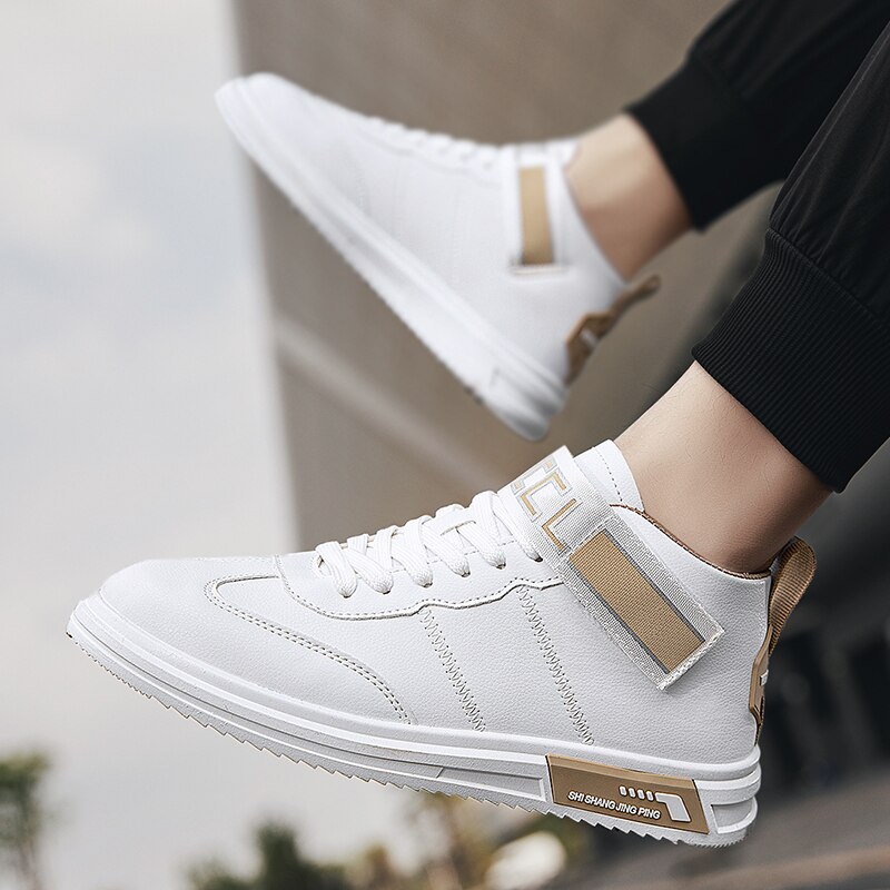 High-top hvide sko seje udendørs lys man sneakers komfortable cool mandlige til sandaler herre sko