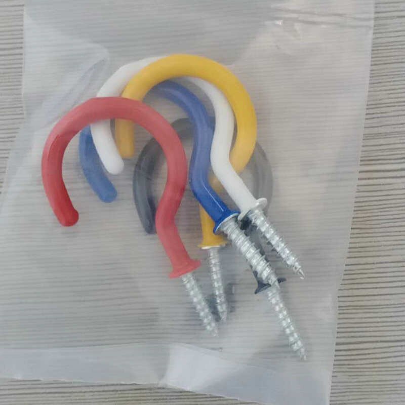 5 stuks 2.9 " bekerhaak plafondhaken fijne goede vinyl gecoate schroefhanger voor binnen- en buitengebruik plafondhaak draaibare haken tob