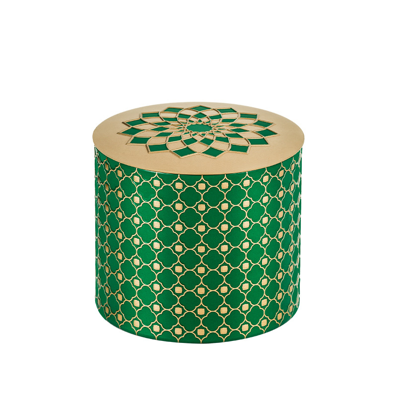 Caja de hojalata para aromaterapia, lata pequeña portátil Universal para aromaterapia, vela de té, flor, joyería de dulces de boda, lata vacía sellada: Large-gGreen
