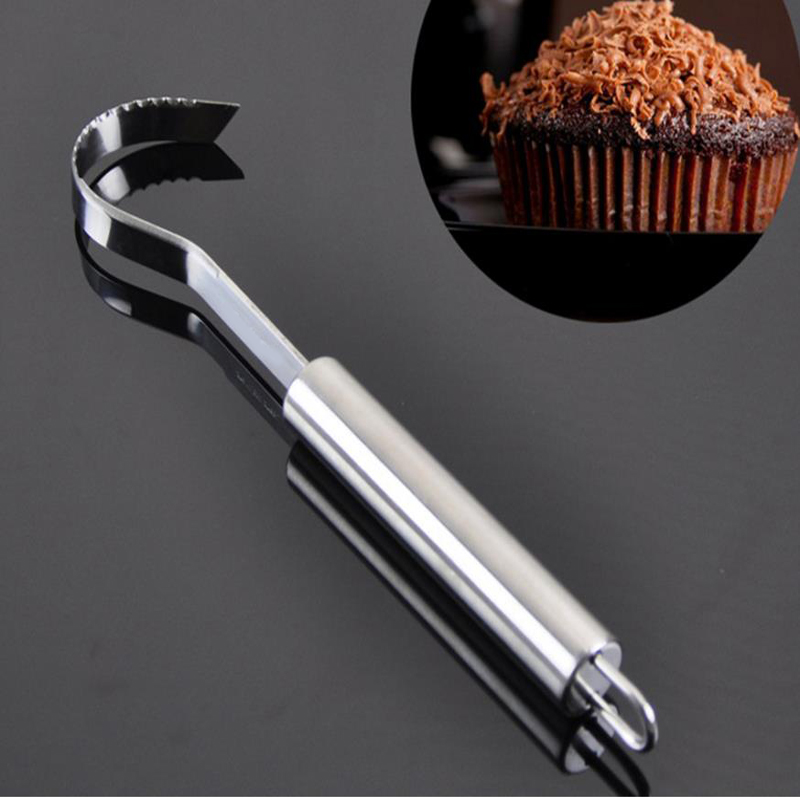 Stainless steel chocolate shaving cutter cheese grater knife manual chocolate shredder blades kitchen gadgets curving tools