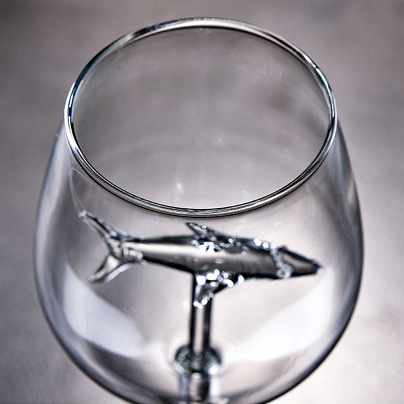 Shark Wine Glass Cup European Crystal Red Wine Cup Wedding Party High Borosilicate Glass Cocktail Bar Decorating
