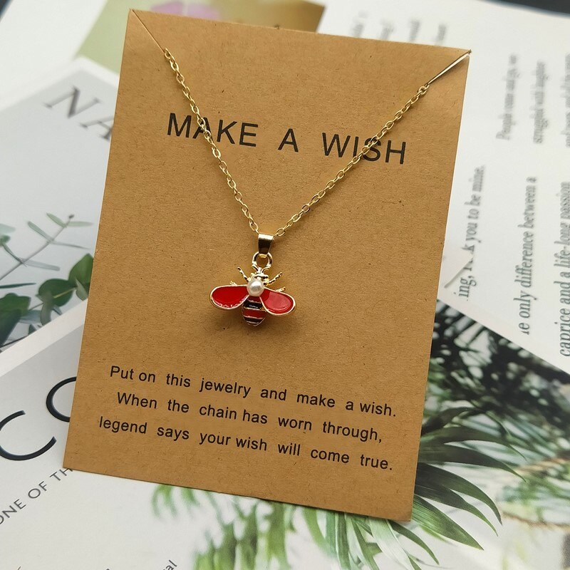 Bee Ketting Leuke Mode Meisje Vrouwen Ketting Gouden Zilveren Kleur Mooie Hanger Hals Sieraden