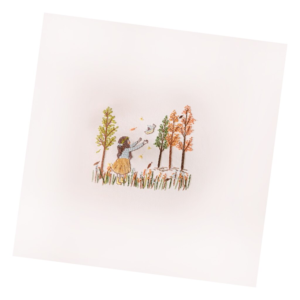 1x Stamped Cross Stitch Starter Kits Beginners for Wall Art Home Decor 30x30cm, for Beginner or Handicraft Lovers