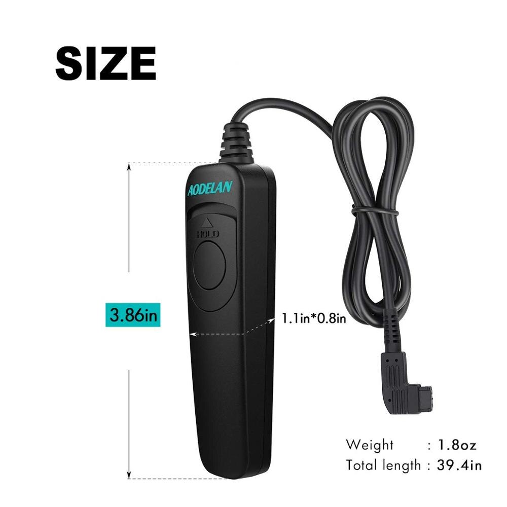 AODELAN RS-S6 Shutter Release Cable Wired Remote Control Cord for Sony a99,a77,a67,a65,a57,a55,a37,a35,a33,a900,a850,a700,a580