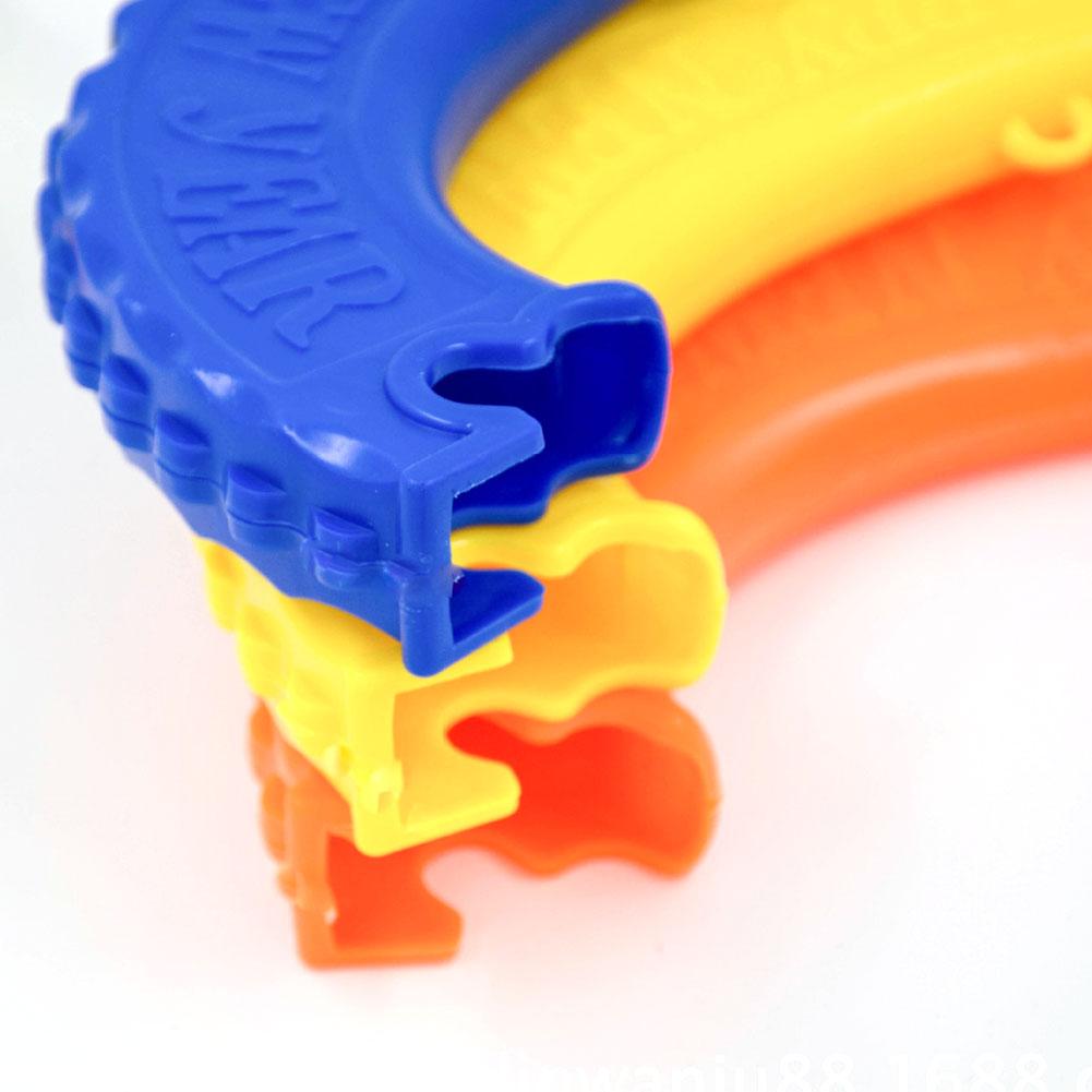 5pcs 23cm Unisex Shofar Shape Plastic Horn Toys For Cheering Sound Making