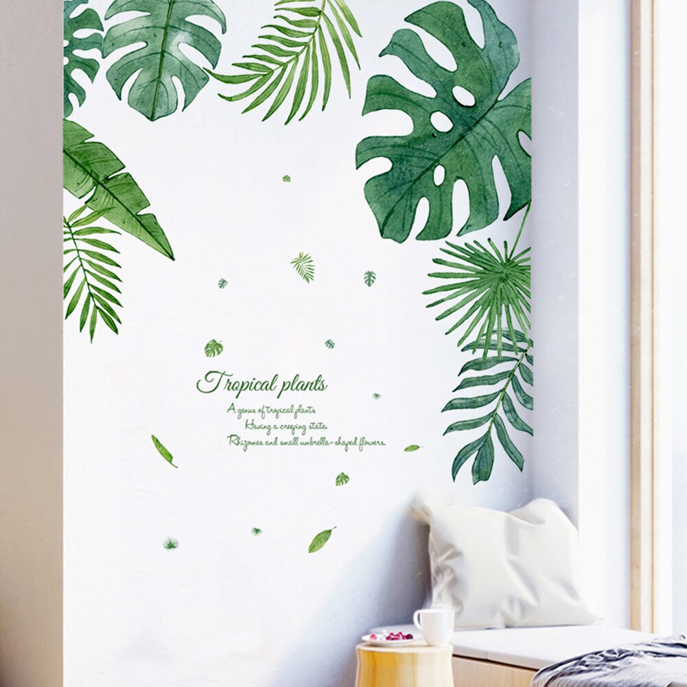 Tropical Monstera Leaf Self Adhesive Wall Sticker ... – Vicedeal