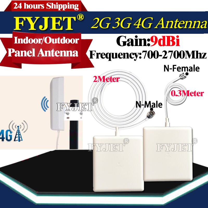 9dBi 4G Antenne draussen drinnen 700 ~ 2700mhz N-Weibliche N-Männlichen Tafel GSM Antenne Zauberstab für Modem Verstärker GSM 2g 3g 4g Signal Booster