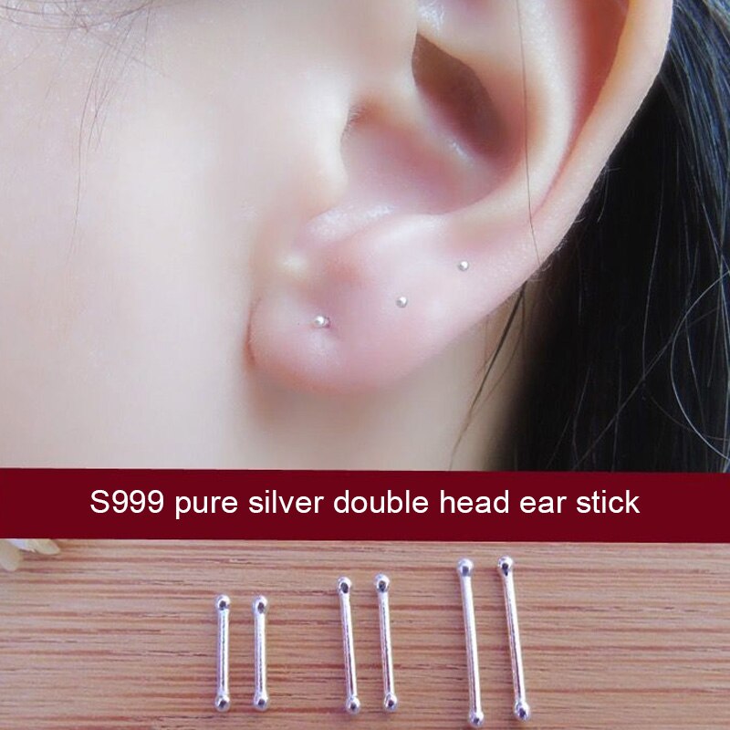 Mini boucles d'oreilles invisibles pour femmes, 2 pièces, clous de nez, épingles, Piercing, os, corps, bijoux