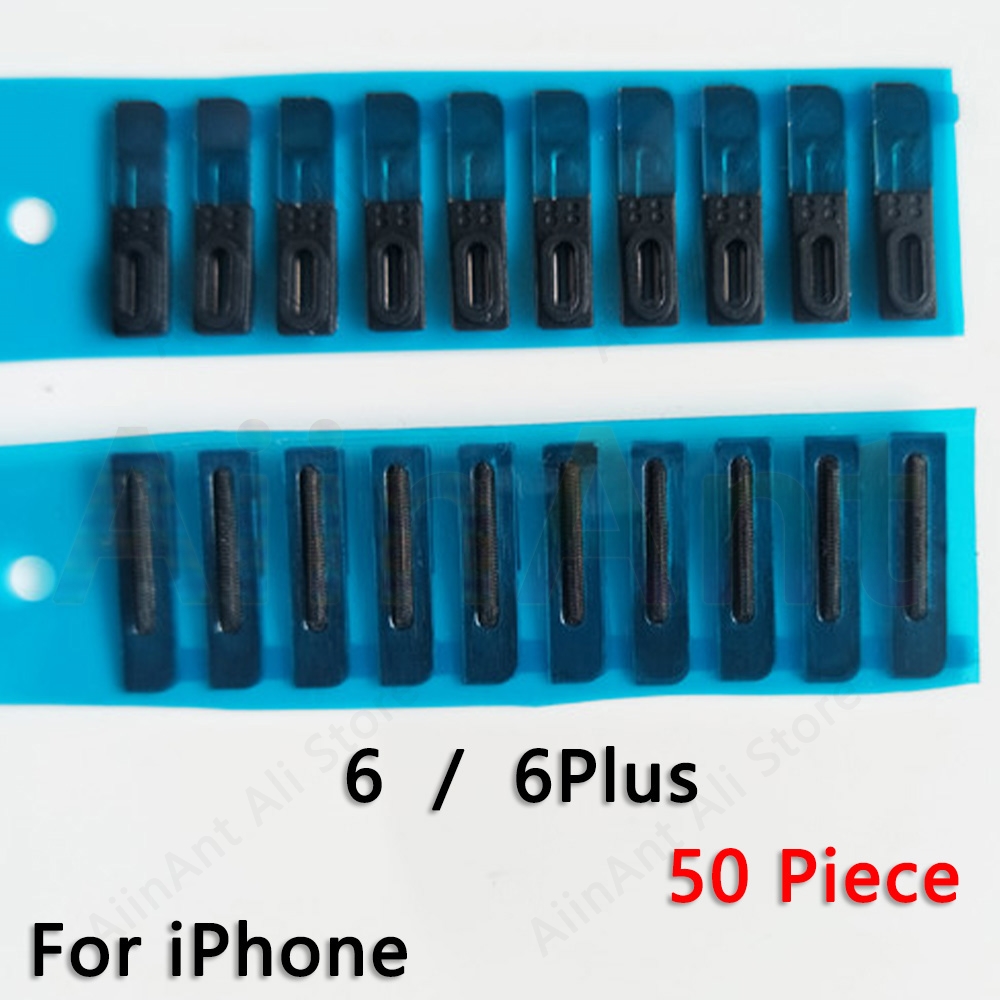 50 stück Für iPhone 6 5 5s 5c X Xs Max 5 6s LCD Bildschirm Anzeige Anti-Staub Gittergewebe Klebstoff Stecker Für iPhone 7 8 Plus Reparatur Teil: For iPhone 6