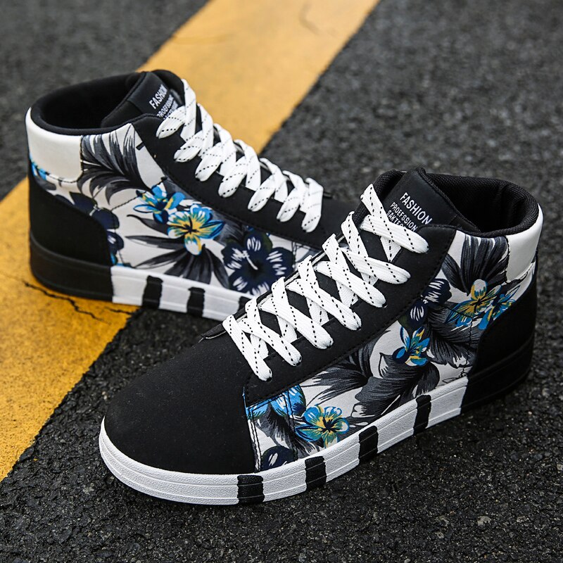 Tenis Masculino Men Tennis Shoes Platform High Top Sneakers Men Stylish Zapatillas Hombre Male Outdoor Sport Shoes Basket Homme