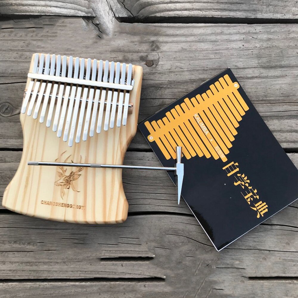 17 Keys Kalimba African Solid Thumb Finger Piano Wood Kalimba Portable Musical Instrument Thumb Piano