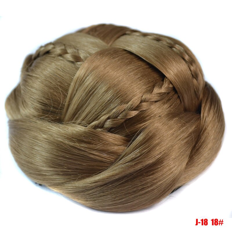 Jeedou Synthetic Braided CHignon Updos Hair Bun For Women Hairpieces