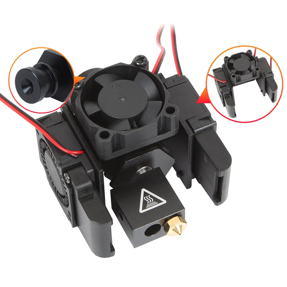 Kit de impresora 3D 3DSWAY E3D V6 Hotend, extrusora Bowden Direct, con control remoto de Metal, ventilador de refrigeración de volcán, accesorios PT100