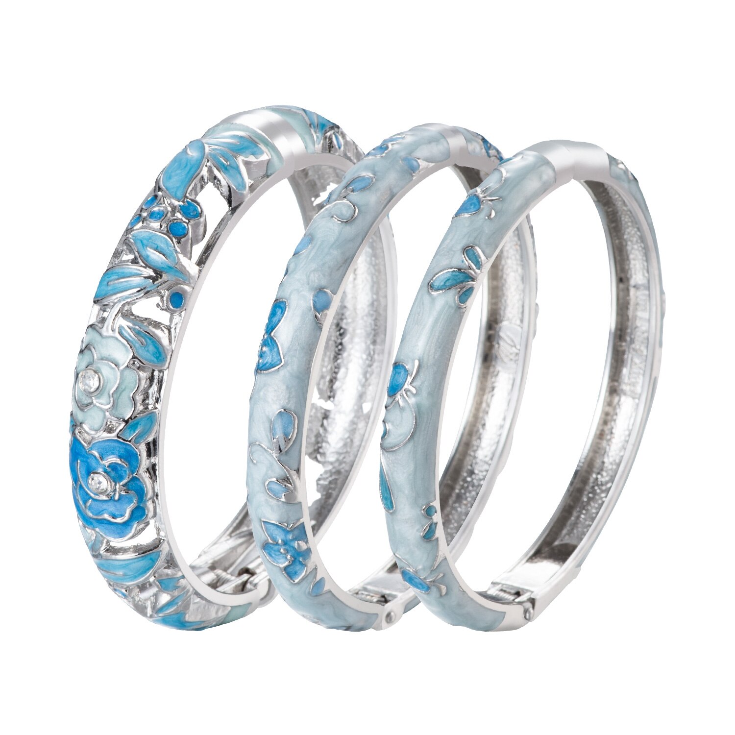 3 Pcs Set Cloisonne Bangles Voor Vrouwen Sieraden Lady Girl Vrouwen Hand Armbanden Enamel Bangle Indische Stijl
