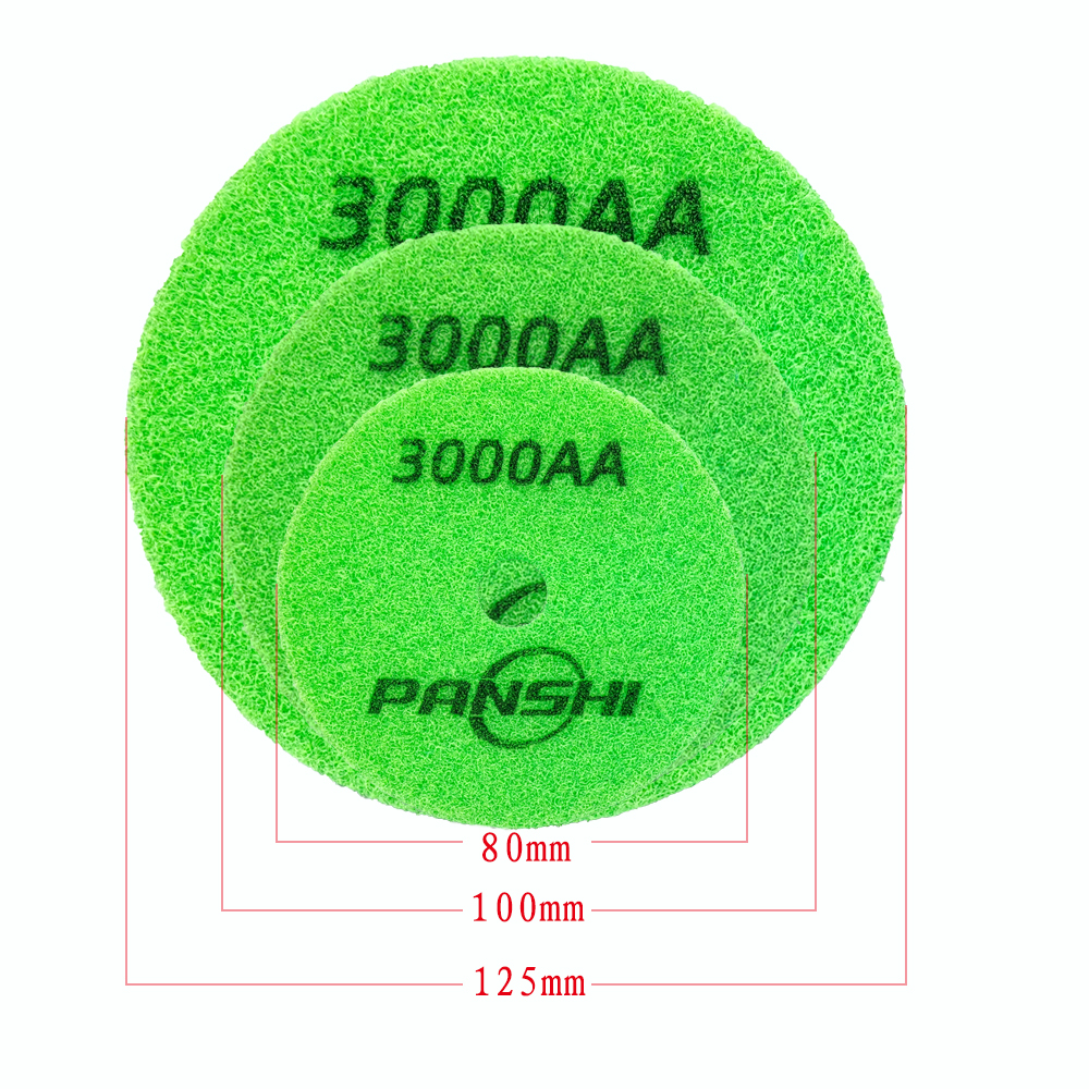 3 “ /4 " /5 “ diamantsvamp för våt användning av betongslipskiva, marmor, granit, konststen, poleringsrengöringsverktyg