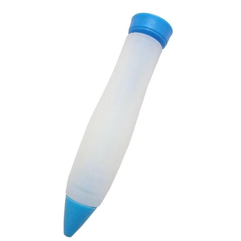 Silikon Gebäck Kuchen Eis Keks Schimmel Schokolade Dekoration Spritze Disk Lebensmittel Beschichtung Schreiben Düse Stift Küche Zubehör: Blau