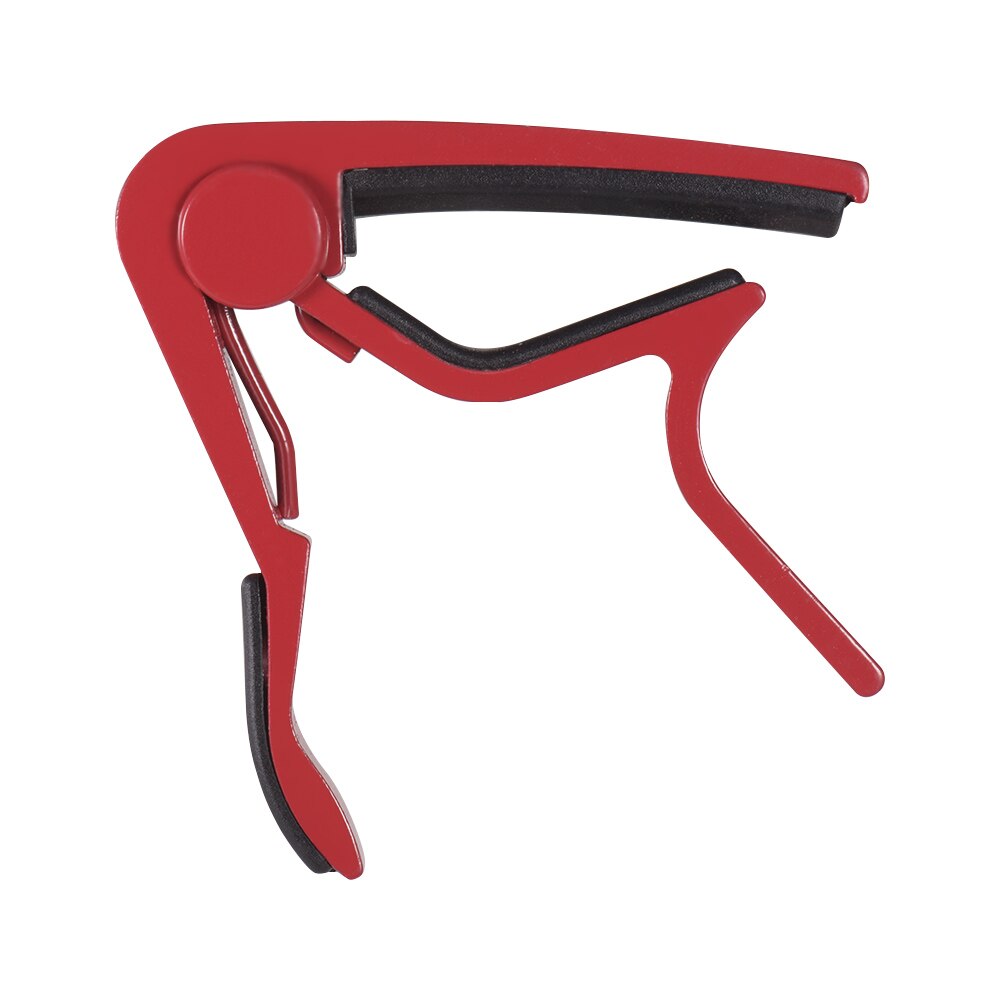 Universal capo guitar tilbehør hurtig skift guitar capo klemme til akustisk folk guitar bas ukulele aluminium capo: Rød