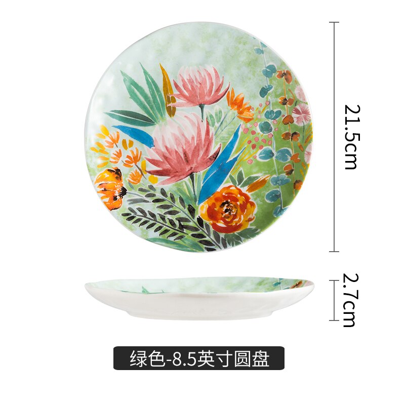 Hand-painted ceramic tableware dishes discs rice bowls cold kettles water cup bowls and dishes set vase Salad dish CL102003