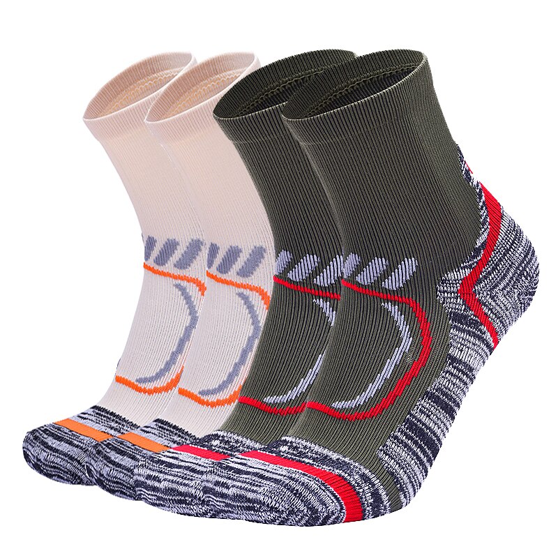 4 Pairs/Lot Combed Cotton Men Socks Hiking Hunting Fitness Gym Mountaineering Socks Breathable Football Cycling Sports Socks: 3 / 39-42