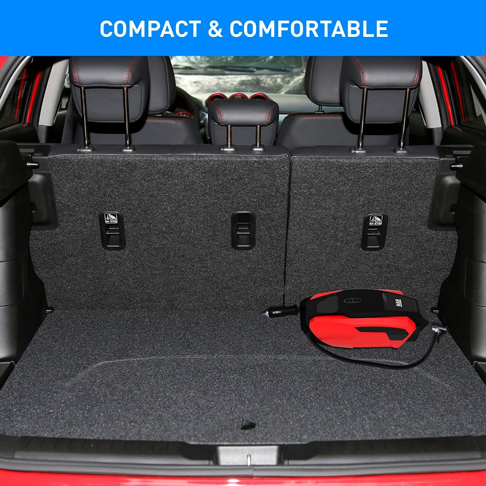 Met draagtas Auto Luchtcompressor Pomp 150PSI 12V Digitale Tire Inflator Auto Tire Pomp met Emergency Led Verlichting